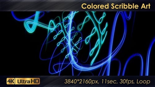 Abstract Fluid Glowing Lines Color Changing Motion Background