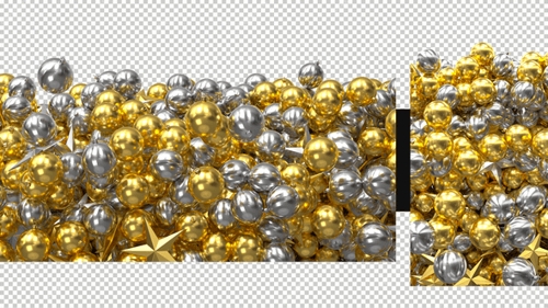 Pack Of 2 Christmas Ball Transitions On Alpha Loop
