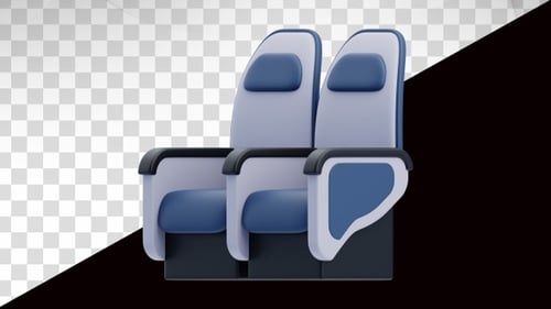 3D Animation of Plane Seat