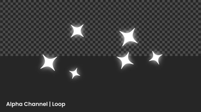 3D Twinkling Star Particles Animation | Alpha Loop, Backgrounds Motion ...