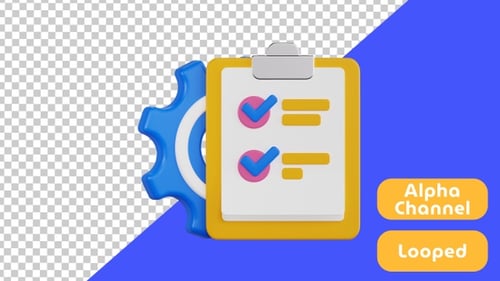 3D Animation of Project Task Management | Design and Development | Alpha Channel