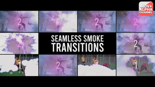 Seamless Colorful Fluid Smoke Transitions