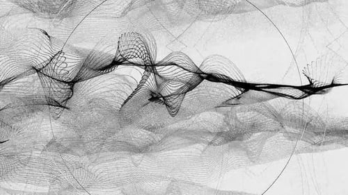 Poster Graphics Wave Geometry In Infinite Loop