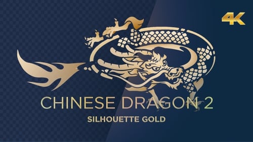 Golden Chinese Dragon Transformation Animation