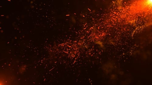 Fire Particles Spark Background V3