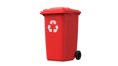 3D Roll Out Bin Rotating On Alpha Loop