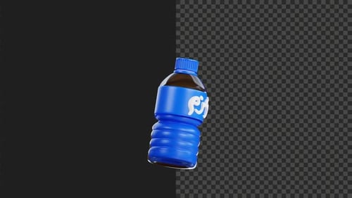 Fond transparent d'animation aquatique en zamzam 3D 4K