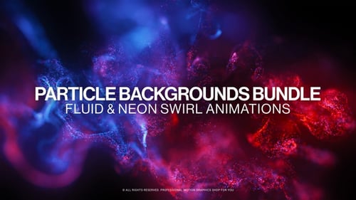 Abstract Fluid Particle Swirl Background Loop