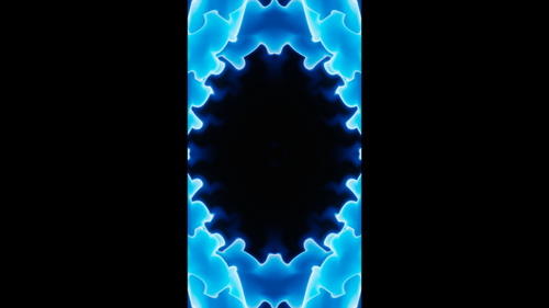 Vertikaler Videohintergrund mit abstrakter blauer Energie, Lichtwellen, Schleifenanimation