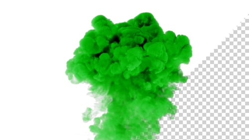 Explosion Green Smoke