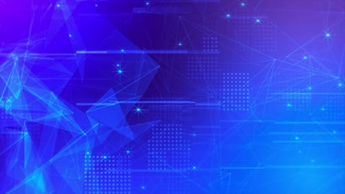 Blue Plexus Technology Digital Background Loop