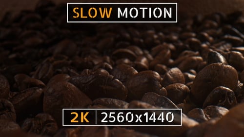 Coffee Beans Close Up Zoom