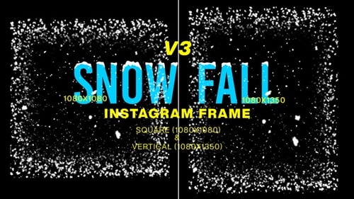 Marco de Instagram Snowfall V3
