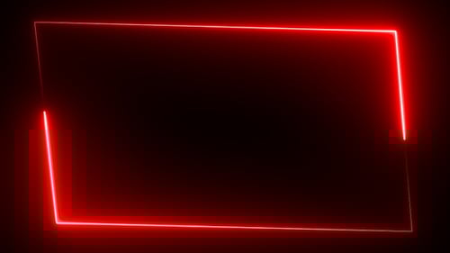Red Neon Frame Loop