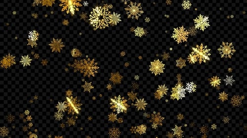 Golden Snowflakes