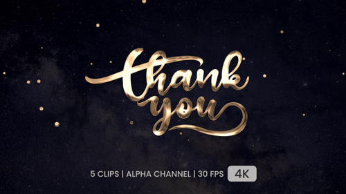 Thank You Text Animation