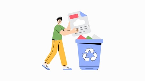 File Delete Animation Alpha Channel