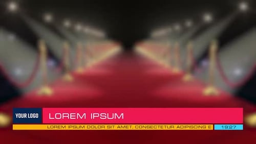 Minimalistic Rectangle Lower Third Red Yellow Blue | UHD | 60fps
