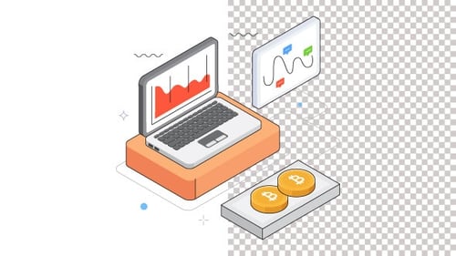 Savings And Financial Security Animation Alpha Channel