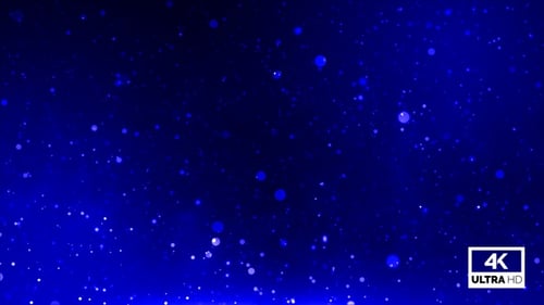 Blue Particles Background Loop V4