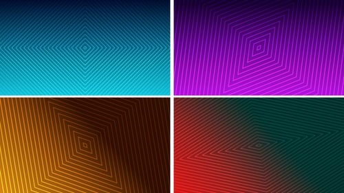 Looping Geometric Rhombus Line Pattern Background