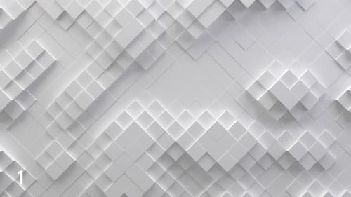 Abstract White Geometric Tiles Seamless Loop Background