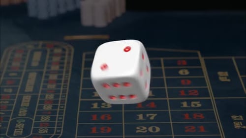 3D Dice Rolling Animation for Games and Chance Concepts