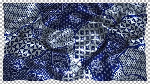 Tela con estampado de seda étnica de Indonesia Wave Alpha Songket Batik Sekar Jagad Jogjakarta Java Jawa