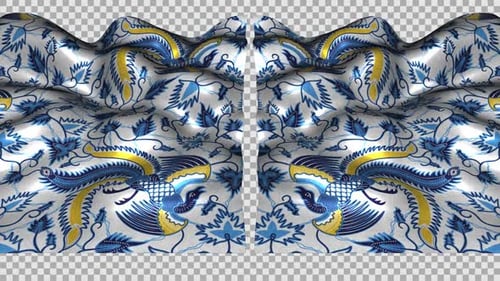 Tissu en soie ethnique Batik Lokcan Lok Chan Tuban Indramayu West East Java Wave Alpha Songket