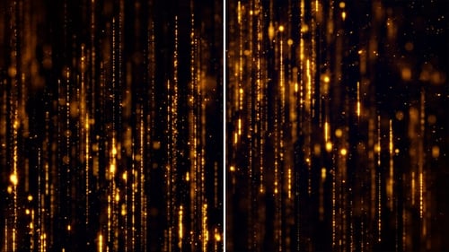 Abstract Gold Elegant Shimmer Particles Pack