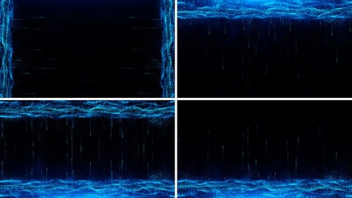 Abstract Blue Particle Flow Background Pack