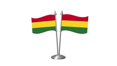 Bolivia Crossed Flag Alpha