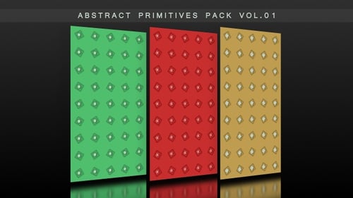 Animated Abstract Geometric Pattern Looping Backgrounds