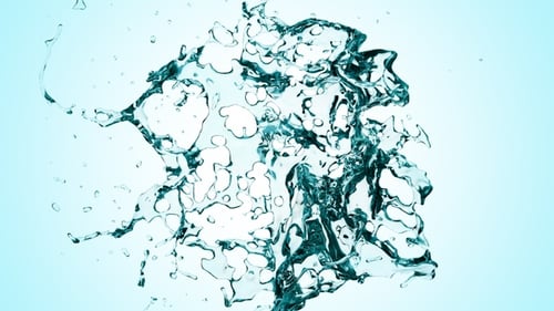 Dynamic Fluid Water Splash Effect