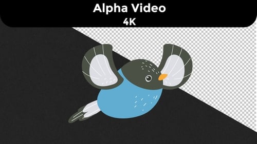 Vogelfliegen-Animation 2D | Loop-Video