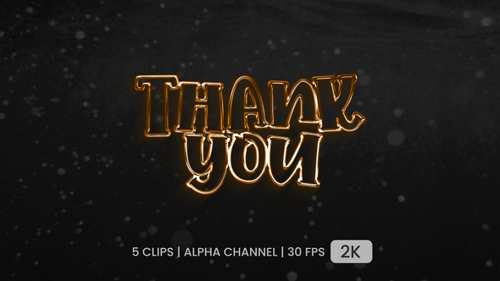 Thank You Text Animation