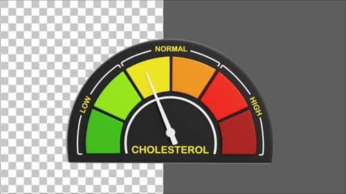 3D-Diagramm zum Cholesterinspiegel | Alpha-Kanal