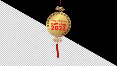 Animated Chinese New Year Gold Medallion Greeting