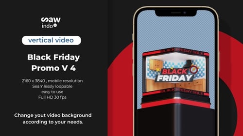 3D Animated Black Friday Sale Display Box Reveal