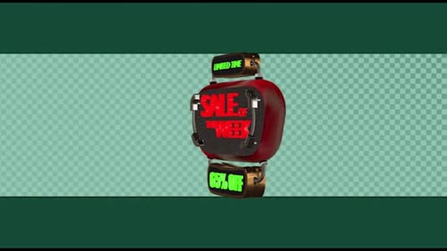 3D Sale of the Week Promotion with Glowing Text and Discount