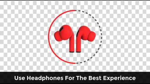 3D Wireless Earbuds Charging Progress Indicator