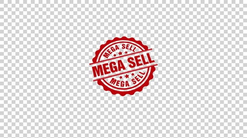 Mega Sell Rubber Stamp Alpha