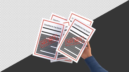 3D Documents Classified As Top Secret | Alpha Channel