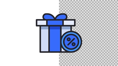 Gift Box Discount Animated Icon
