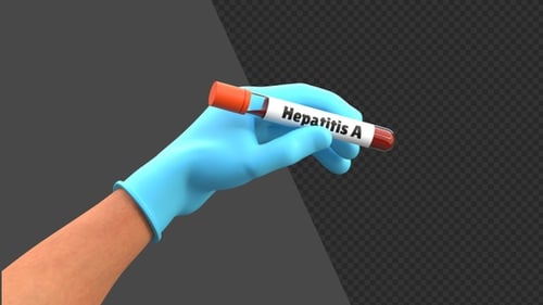 3D Animation of Hepatitis A | Alpha Channel