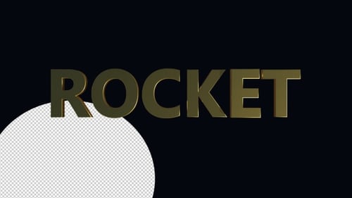 Modern Metallic Gold 3D Text Kinetic Reveal Animation