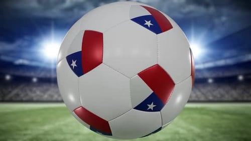 Football spinning ball Chile | UHD | 60fps