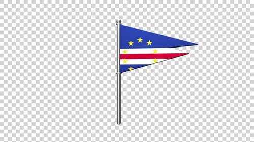Cape Verde Flag Pin Alpha