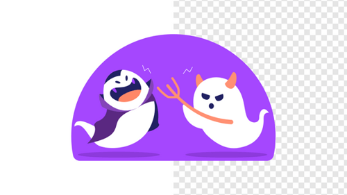 Ilustración plana: Halloween Ghost Animation