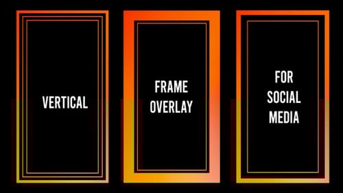 Animated Vertical Gradient Light Frames for Social Media